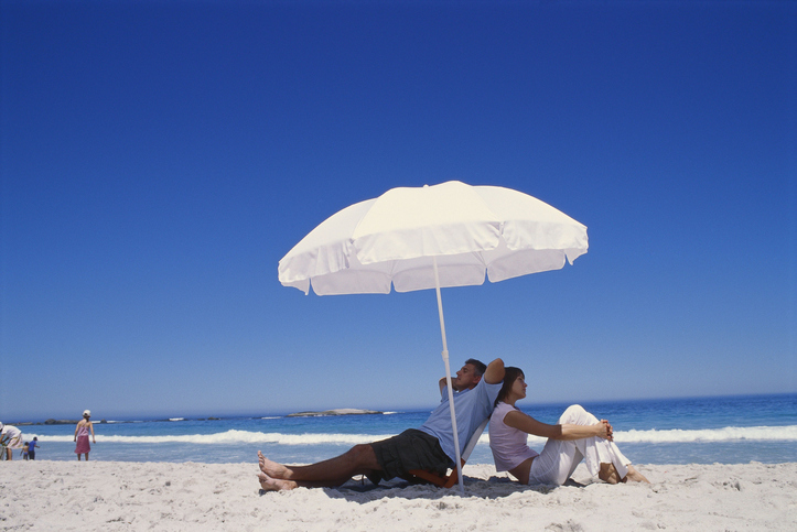 beach umbrella for sun protection